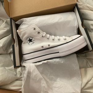 Brand new high top platform converse